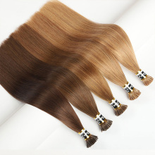 i tip hair extensions Wholesale cuticle aligned virgin human remy hair extension brazilian straight itip extension hair vendors