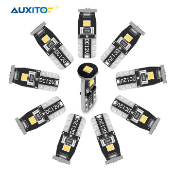 AUXITO 10x T10 W5W 194 168 Led Bulbs Parking Lights Car LED Side Light Trunk Interior Lamp 12V 6000k For Subaru Forester Legacy
