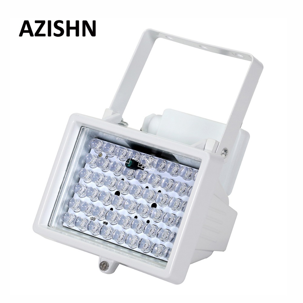 AZISHN CCTV 54 LED 12V 8W Night Vision IR Infrared Illuminator lamp Auxiliary lighting outdoor cctv fill light For CCTV Camera