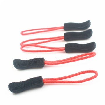 100 Pieces Zipper Extension Pulls, Red, Nylon Cord Zipper Replacement Tag