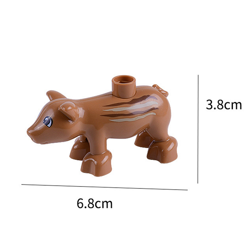 Toys Big Size Animals Farm Series Big Building Blocks Compatibel With Animals series toys for childrens kids party gift