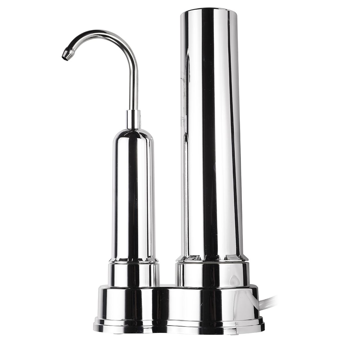 Countertop Water Filter Home Dual Stage Filtration Kitchen Tap Faucet Water Purifier Ceramic Filter Water Treatment Appliance