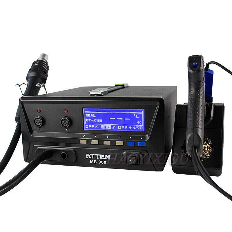 ATTEN MS-900 4-in-1 Desoldering gun + Soldering tweezers + Soldering Stations + Hot air desoldering station Rework Station