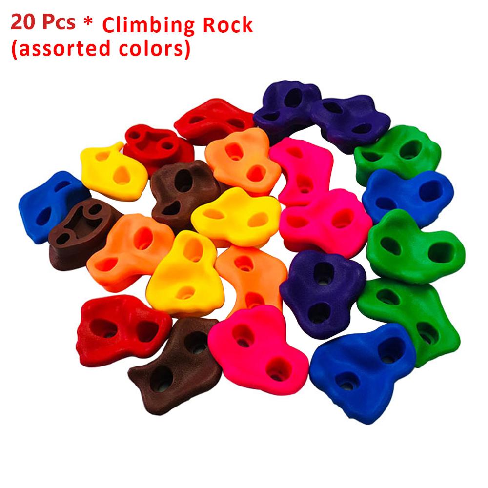 10/20 Pcs/Set Rock Climbing Wooden Wall Stones Climbing Frame Outdoor Assorted Hand Feet Holds Grip Gymnastic Kids Fitness Toys