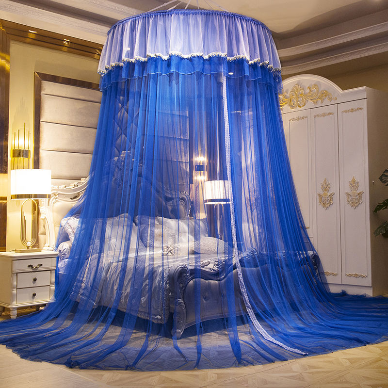 Princess Dome Hung Mosquito Net Gradient Color BedTent Curtain Foldable Elegant Fairy Lace Bed Canopy Girls Room Decor