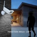 Solar Power Dummy Camera Security Light Monitoring Anti-Theft Home Induction Lamp Suitable for Patio Garage Door Villa Wall Lamp