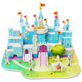 Attractive Cartoon Castle Garden Princess Doll House Furniture DIY Dollhouse 3D Puzzle Interesting Educational Toys For Children
