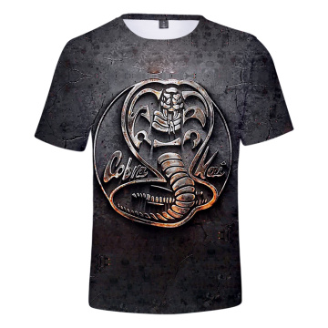 Casual Cobra Kai Suitable Popular Comfortable Cobra Kai Fashion Summer 3D T shirt Short Sleeve girls boys t shirt Men Women Tees