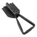 Black High Carbon Steel Multifunctional Large Scale Camping Folding Shovel for Outdoor Activities
