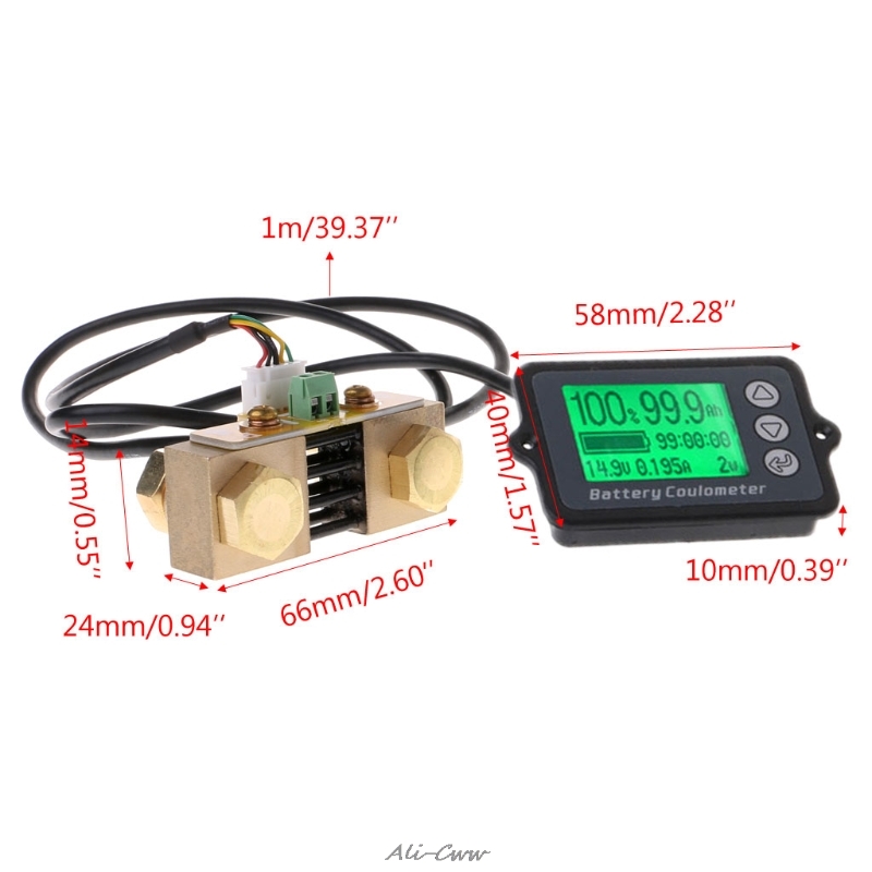 80V 350A TK15 Precision Battery Tester for LiFePO Coulomb Counter LCD Coulometer