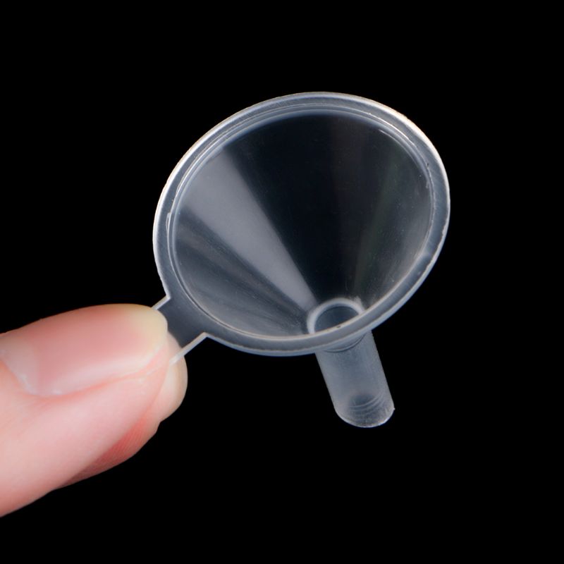 10Pcs Plastic Small Funnels For Perfume Liquid Essential Oil Filling Empty Bottle Packing Tool H4GA