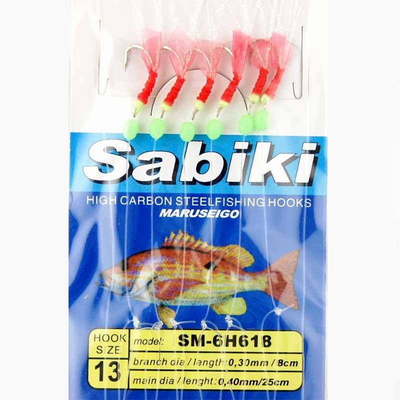 JSM 20 packs/lot Saltwater Sabiki Rigs Bait lure Sea Fishing Sabiki Rig Soft Lure rigs Fishing Hooks with line