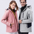 2019 Woman Men New Winter 3in1 Detachable Breathable waterproof Outdoor Jackets Camp Fish Climb Hike Trek 8XL Oversize Coat