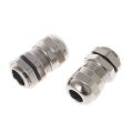 3PCS Stainless Steel PG7 3.0-6.5mm Waterproof Connector Metal Fixing Cable Gland
