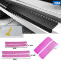 4Pc Universal Car Styling Sticker Carbon Fiber Door Sill Scuff Plate Guards Door Sill Protector Car Accessories