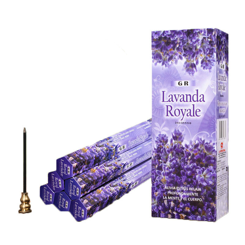 New Lavender original india incense sticks 9 smell imported natural floral stick incenses 18pcs/box Buddhist supplies