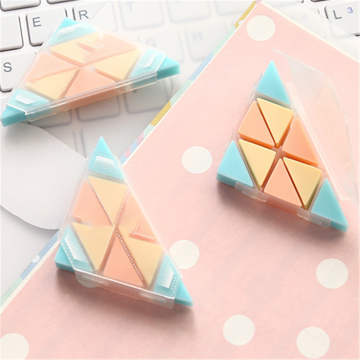 Novelty Fashion Triangle Eraser Cute Stationery for Revise Details Super Clean Eraser Kids Praise Gifts School Office Supplies