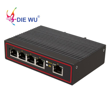 5 Ports Industrial Ethernet Switch 10/100M Signal Strengthen Network Switch Type Network Lan Switch Ethernet