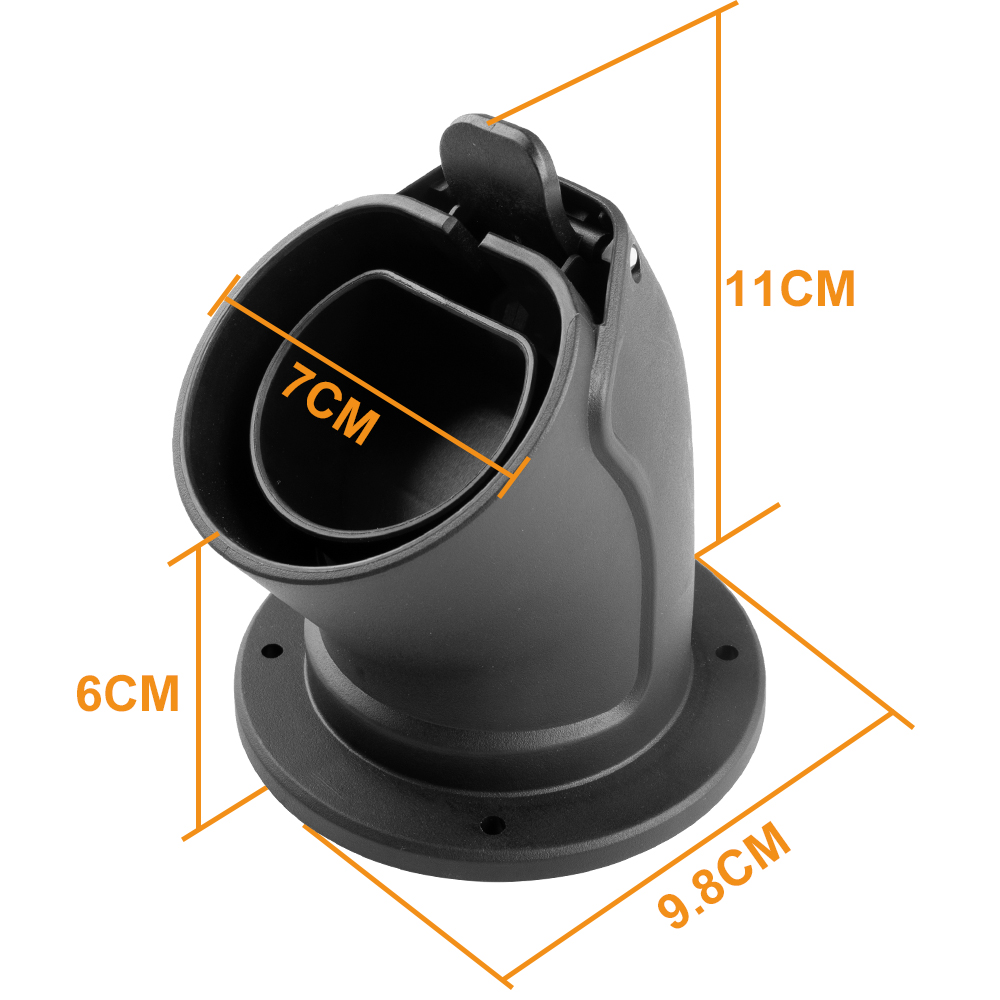 Level 2 Connector Waterproof EV Charger Cable Holster for Type2 EVSE IEC 62196-2 Station Plug Holder AC Dummy Socket