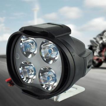 12W Motorcycle Headlight Motorbike 4 LED Headlight Bulbs DC12V Waterproof Driving Car Fog Spot Headlight Lamp Car Accessories