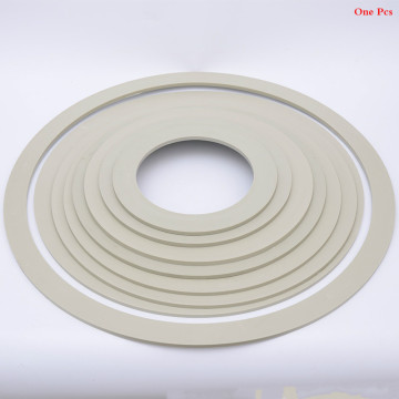 High quality 110-400mm diam PP flange gasket plastic flange air duct o-ring flat sealing spacer strengthen PP sealing ring