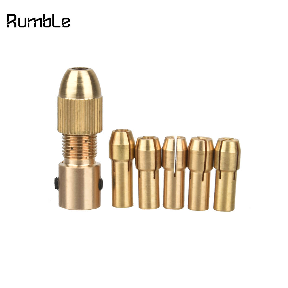 8pcs 0.5-3mm Electronic Drill Chuck Collets Set Quick Chuck Copper Dremel Drill Clamp Folder Cap Axis Drill Collet Tool Kit