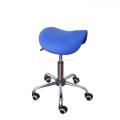 Rolling Massage Chair Saddle Stool Leather Upholstery Portable Pedicure Salan Spa Tattoo Facial Beauty Massage Swivel Chair