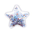 10Pc Star Shakers Transparent Plastic Resin with Sequins DIY Make Hair Clip Craft Handmade Phone Decoration,10Yc10994