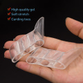 2pcs Three-hole Little Toe Separator Transparent Bunion Pain Relief Toe Straightener Protector Foot Care Tool C1603