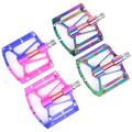 Colorful Bicycle Pedal Full CNC MTB DH XC Mountain Road Bike pedal 3 Bearing Aluminum Pedals Bike Flat Platform Pedals 286g
