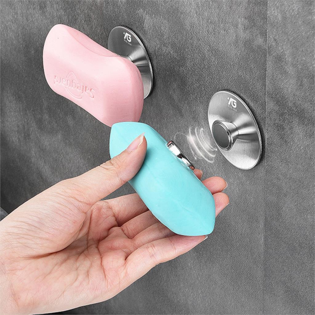 Magnetic Soap Holder Container Dispenser Wall Mounted Soap Holder For Bathroom Product Shower Storage Soap Dish