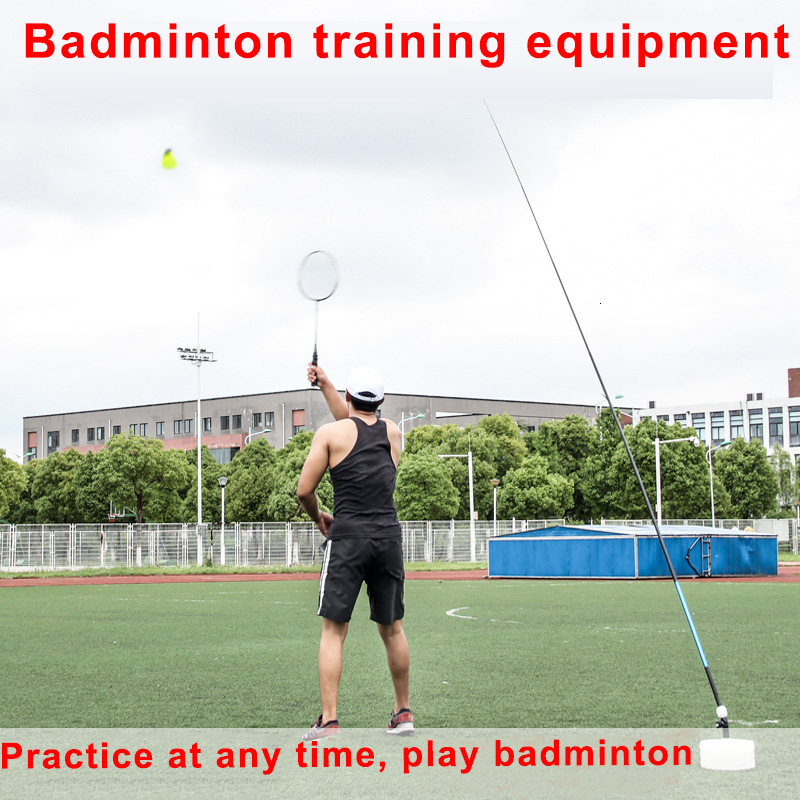 Portable Badminton Trainer Badminton Practice Robot Professional Stretch Badminton Training Tool Self-study Shuttlecock Rebound