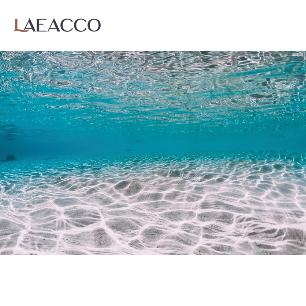 Laeacco Summer Backdrops For Photography Sea Water Surface Wave Baby Child Birthday Party Scenic Photo Backgrounds Photocall