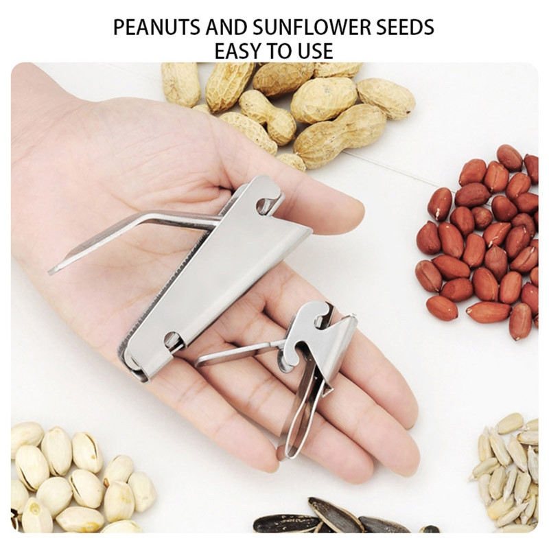 Stainless Steel Sheller Nuts Opener Melon Seed Plier Clamp Pistachio Opener Sunflower Seeds Peeler Walnut Kitchen Tools