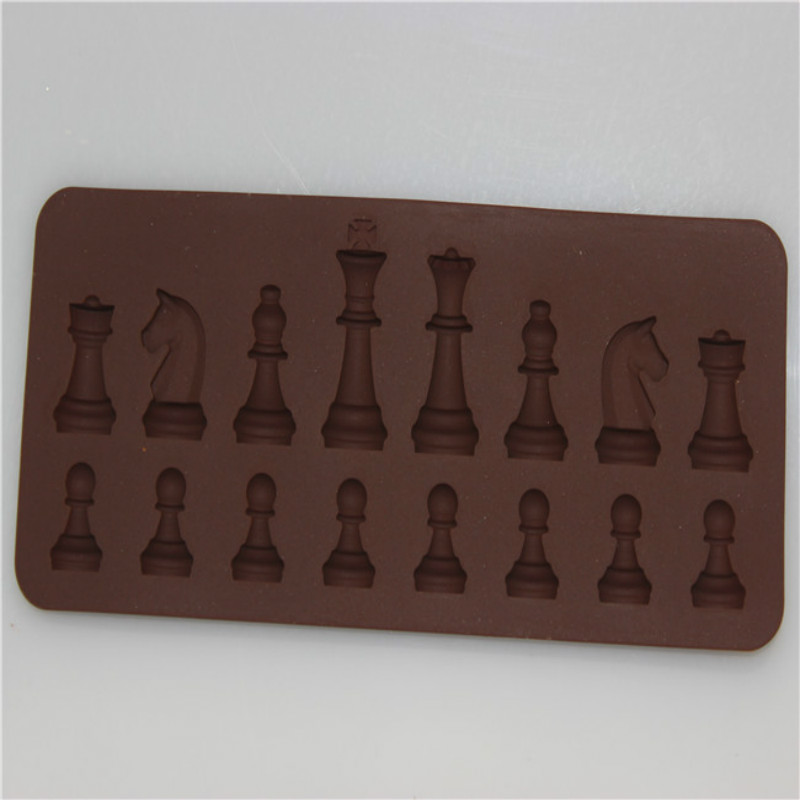 Foreign Trade Explosion Models Silicone Chess Chocolate Mold 21*8.8*1.1cm