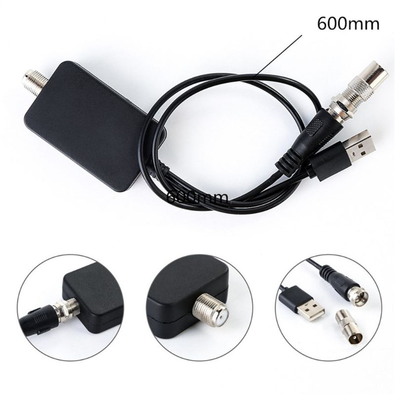 Low Noise USB TV Antenna Amplifier Digital Hd DVBT2 Signal Booster for TV Aerial