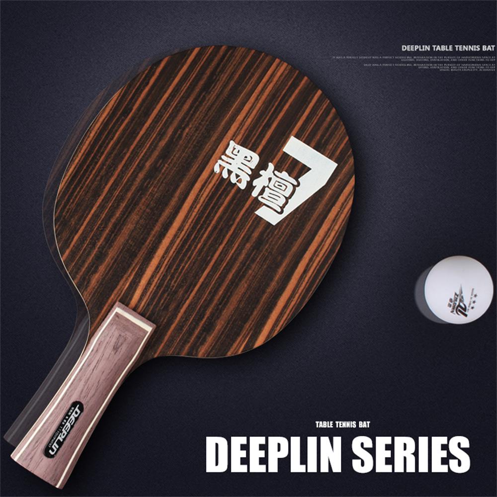 Original Deeplin Ebony 5 Ebony 7 Table Tennis Blade Professional Table Tennis Racket Offensive Arc Ping Pong Blade
