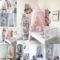 1pc Chiffon Princess Home Small Baby Dome Snow Spinning Mosquito Net Bed Kids Canopy Bedcover Curtain Bedding Dome Tent