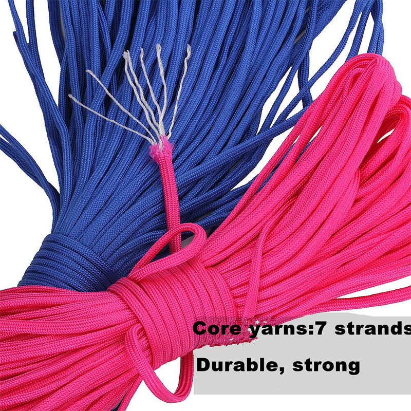 5 Meters Dia.4mm 7 Stand Cores Paracord for Survival Parachute Cord Lanyard Camping Climbing Camping Rope Hiking Clothesline