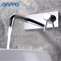 GAPPO Basin Faucet wall mounted bathroom mixer taps waterfall faucet chrome black sink faucet torneira