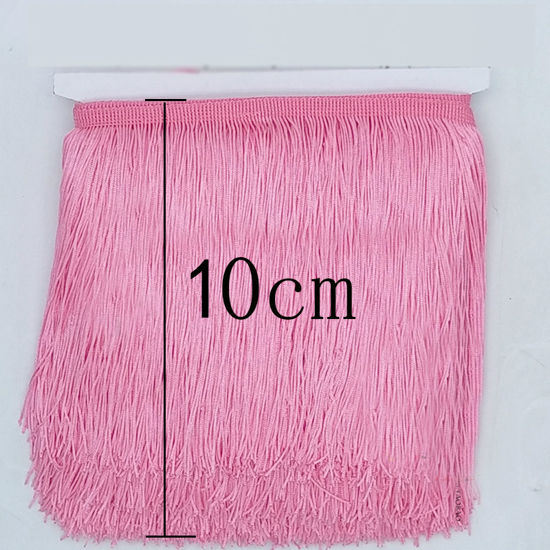 10yards 10cm Width Polyester Tassel Fringe Encryption Double Thread Lace Trimming for Latin Dress Curtain Diy Fabric Accessories