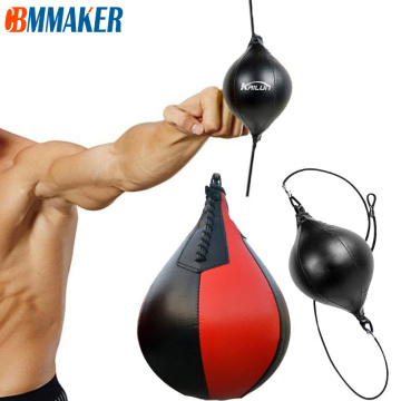 Pu Leather Quality Design Punching Ball Pear Boxing Bag Reflex Speed Balls Fitness Training Double End Boxing Speed Ball