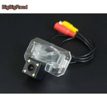 BigBigRoad For Honda Civic City Car Rear View Reverse Backup Camera CCD Night Vision parking camera in License Plate Light Hole