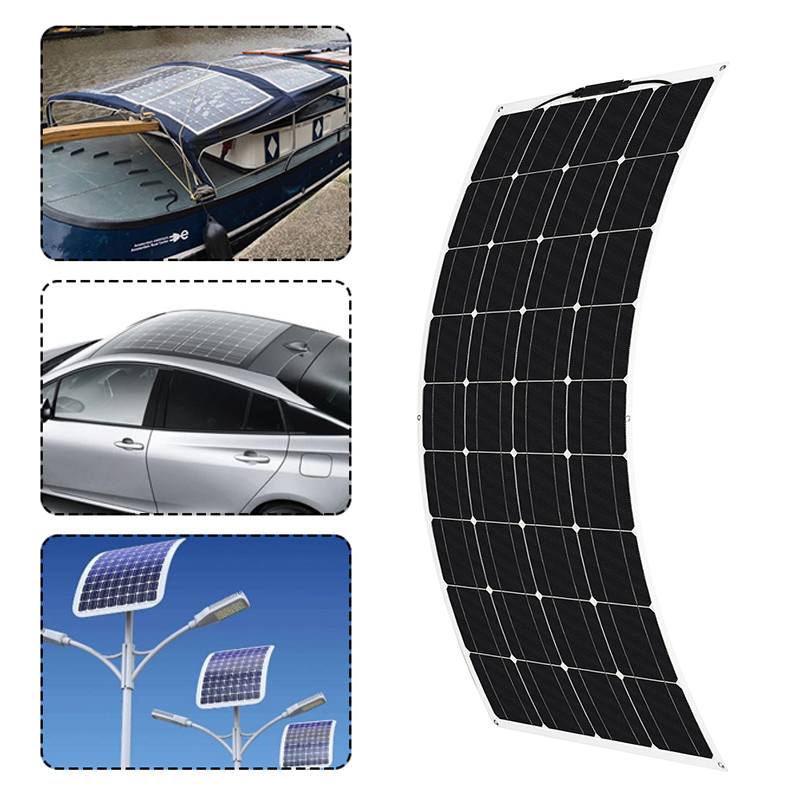 350W-120W Solar Panel 18V 36V USB Semi-flexible Solar Cell DIY Sun Power Module Outdoor Connector Battery Charger for RV Boat