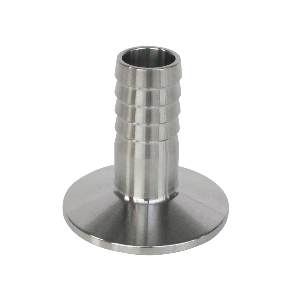 10/12/14/16/19/25/32/38mm Sanitary Hose Barb Adapter Hosetail 1.5'' 2'' Tri Clamp SS304 Stainless Steel