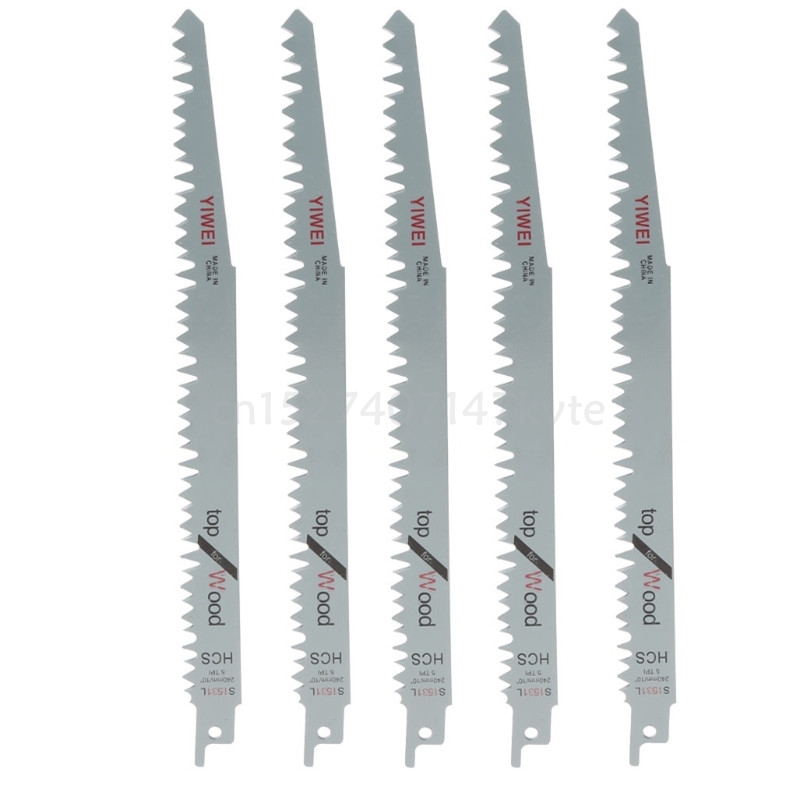5 Pcs 240mm High Carbon Steel Reciprocating Saw Blades Sabre For Wood