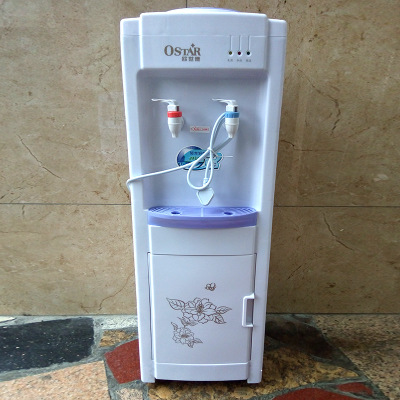 220V Warm Cool Drink Machine Electric Desktop Cooling Icy Water Dispenser Drinking Fountains Watering Bottle Holder