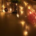 4M Snowflake LED Curtain Lights Icicle Fairy String Christmas Holiday Lights New Year Wedding Party Garden Stage Decoration