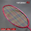 Rainbow Color Strings Carbon Fiber Badminton Rackets Ultralight 4U 83g Professional Offensive Type Racquet With Bag Speed Sports