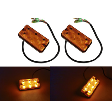 2pcs 12V- 80V Amber LED Forklift Lights 48v Forklifts Turn Signal lights Warning lights Side Light Tail Lamps 12V 24V 48v lights